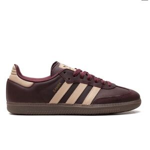 Adidas samba OG Maroon/Crystal sand/metallic sneaker